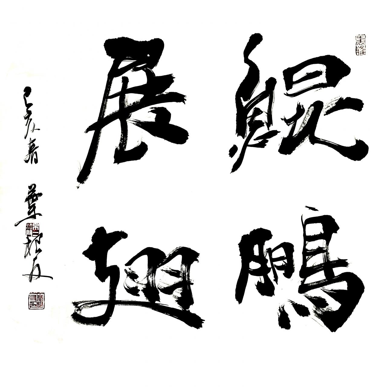 叶根友书法《鲲鹏展翅》作品赏析
