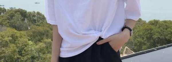 衣服下摆用皮筋怎么打结,怎么用皮筋绑T恤图1