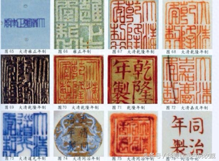 大清乾隆瓷器底款大集合