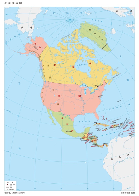 七大洲高清地图（按面积排列）