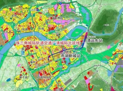 ​广清城轨北延线所设两站点图曝光