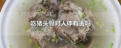 ​吃猪头骨对人体有害吗