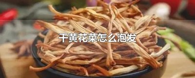 ​干黄花菜怎么泡发
