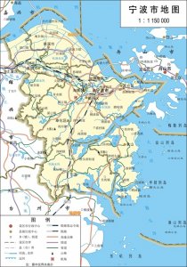 ​宁波地图赏析 浙江省沿海城市