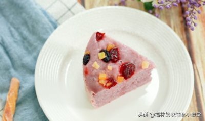 ​紫薯牛奶发糕，香糯软甜0添加，营养均衡好消化，宝宝随吃随拿