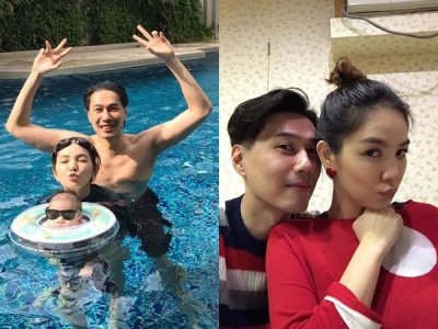 ​Ella爬进婴儿床逗劲宝狂笑 老公吐槽：不觉得挤吗