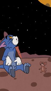 ​汤姆猫与杰瑞系列壁纸｜踏月而来这繁星便是赠礼