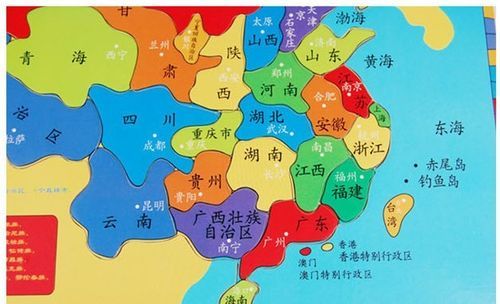 中国地图以及各省位置及简称