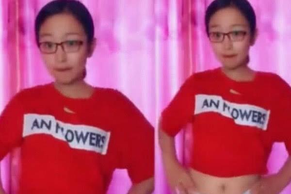 抖音西瓜妹再靠神曲《卡路里》走红, 衣服太小看到不该看的!