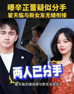 ​辛芷蕾和翟天临分手，男方无缝衔接找新欢，女方助理回应多看作品