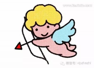 ​小爱神丘比特简笔画的画法图片
