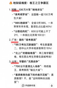 ​DeepSeek总结的各省高考难度排行，第一居然是它？