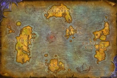 ​《魔兽世界：军团再临》世界地图公布 破碎群岛坐标确认