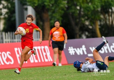 ​夺冠！中国女子橄榄球队在杭州亚运场馆再现荣耀时刻