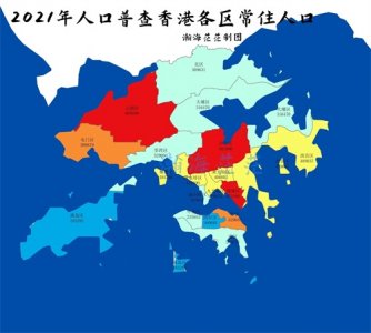 ​香港2021年人口普查各区县常住人口和人口密度，沙田人口最多