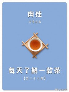 ​每天了解一款茶，第二十七期，武夷肉桂