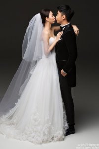 ​弦子晒婚纱照 与李茂秘恋两年终于修成正果！