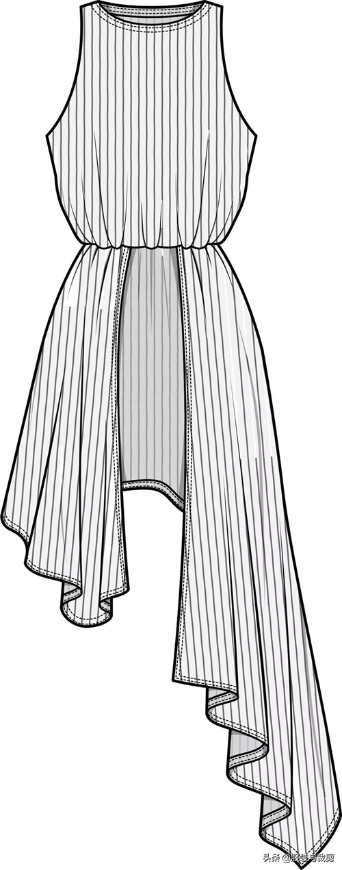 8款时尚服装设计手绘图