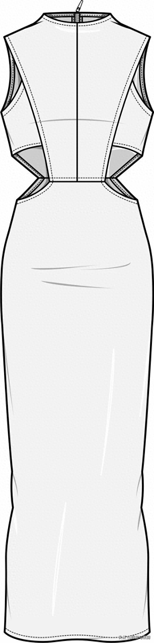 8款时尚服装设计手绘图