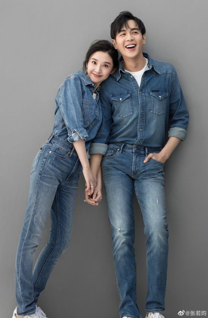 张若昀晒婚纱照官宣结婚，用8个字许诺一生，唐艺昕用一个字回应