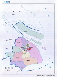 ​上海市最新行政区划图+行政统计表