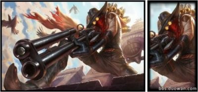 ​lol怪物猎人系列皮肤一览 lol新皮肤野兽猎手德莱文插画