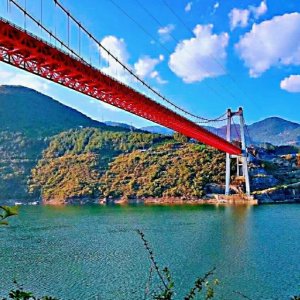 ​湖北巴东___水布垭清江大桥风光