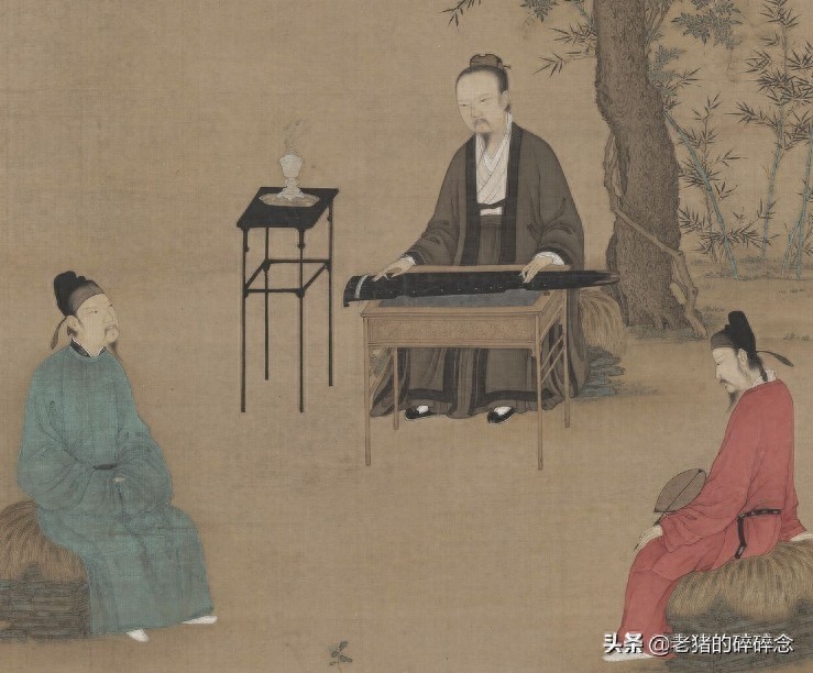 北京故宫博物院的镇馆之宝，宋徽宗亲自创作的“听琴图”